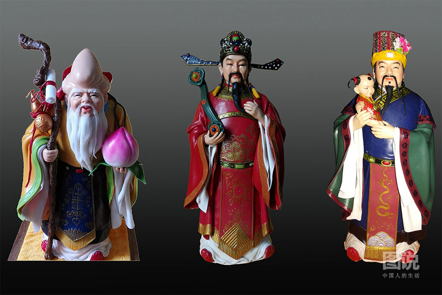 Китайские фигурки из соленого теста